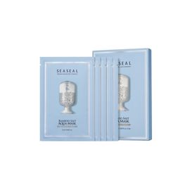 [INSAN BAMB00 SALT] SEASEAL BAMBOO SALT(SEA SALT) AQUA MASK 5 pieces-Moisturizing Soothing -Made in Korea